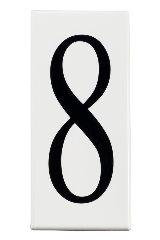 (4-Pack) Accessory Number 8 Panel in White Material (Not Painted)