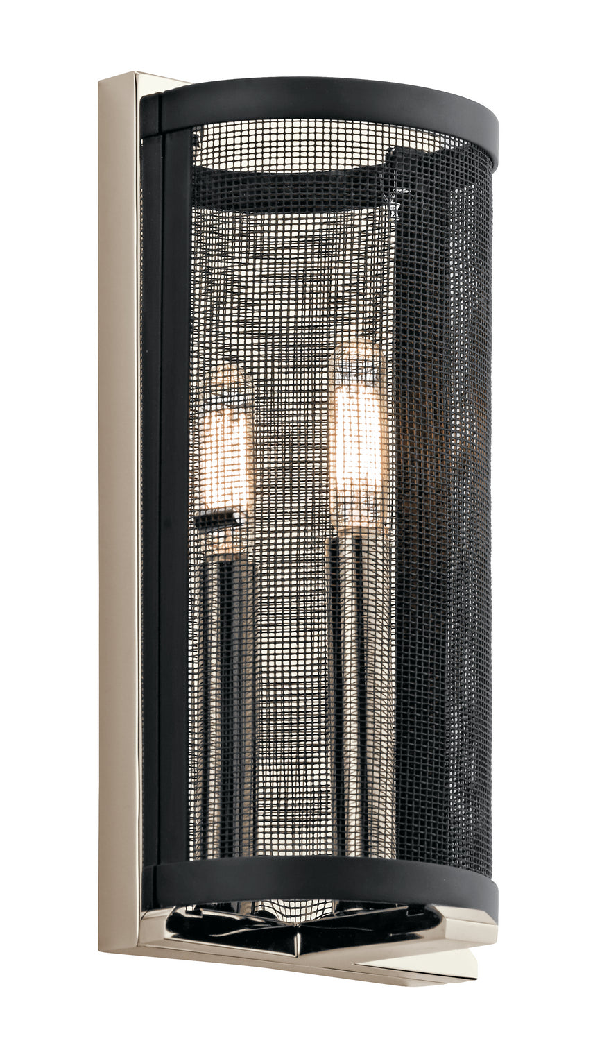 Titus One Light Wall Sconce in Polished Nickel