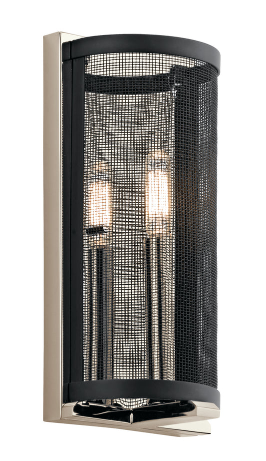 Titus One Light Wall Sconce in Polished Nickel