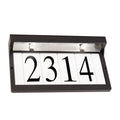 Address Light Two Light Address Light in Textured Black