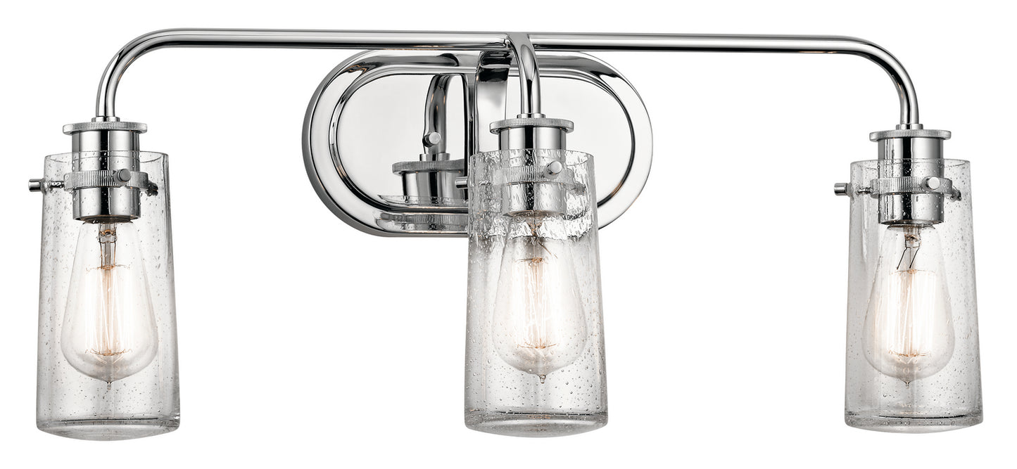 Braelyn Three Light Bath in Chrome