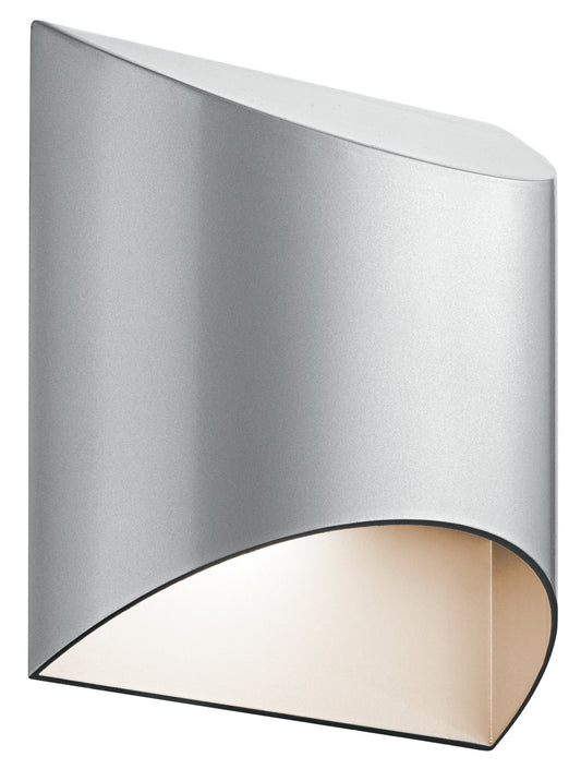 Wesley LED Outdoor Wall Mount in Platinum