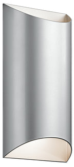 Wesley LED Outdoor Wall Mount in Platinum