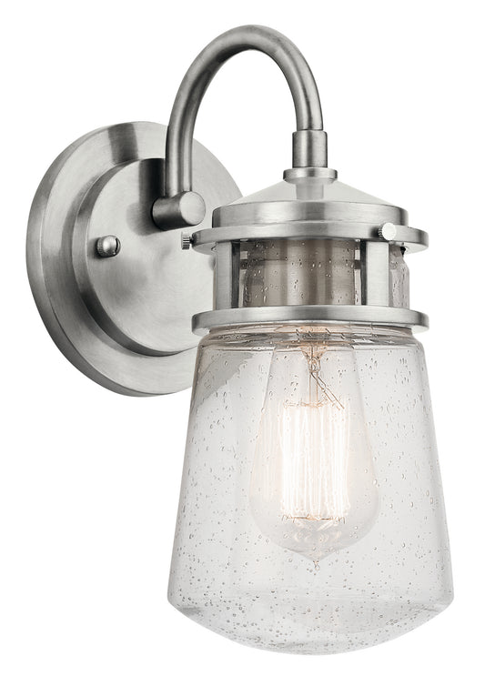 Lyndon One Light Outdoor Wall Mount in Brushed Aluminum