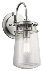 Lyndon One Light Outdoor Wall Mount in Brushed Aluminum