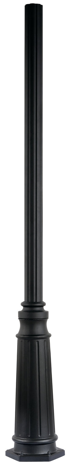 Accessory Outdoor Post in Textured Black