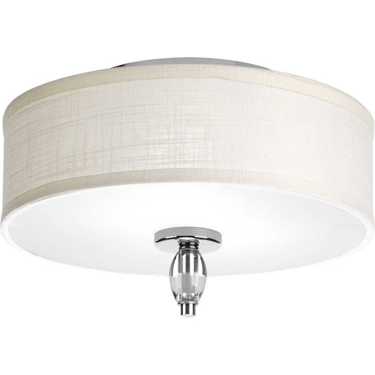 Status Two Light Flush Mount in Polished Chrome
