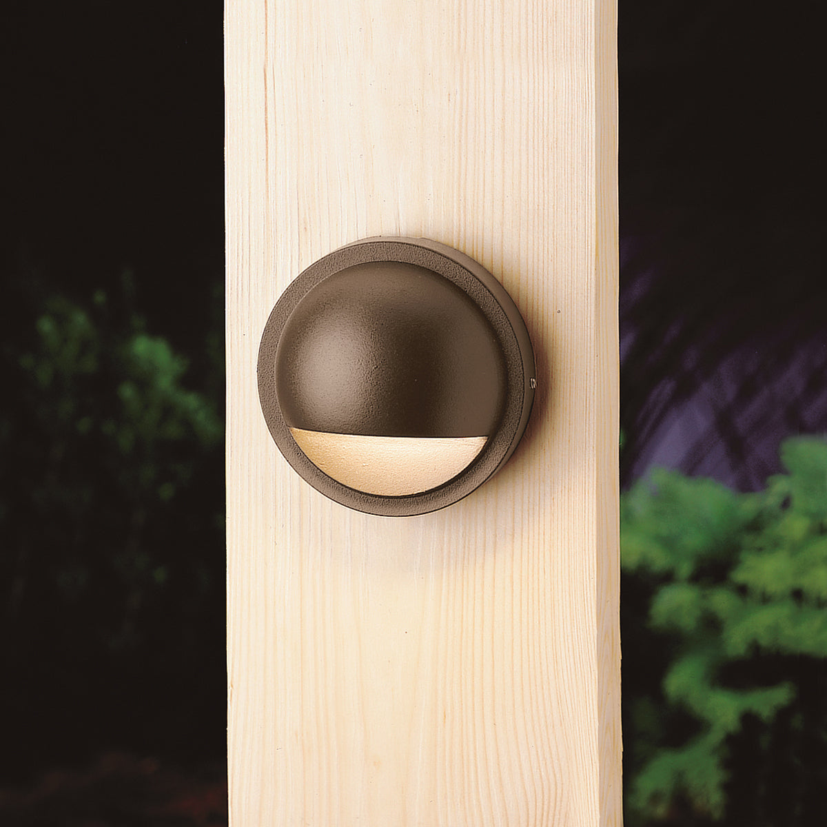 LED Deck Light in Textured Architectural Bronze