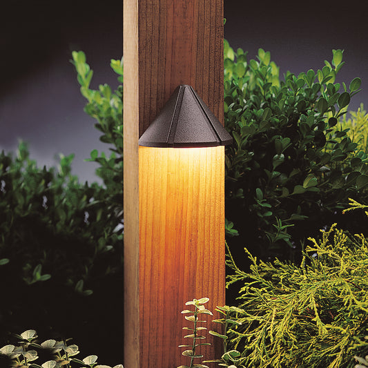 LED Deck Light in Textured Architectural Bronze