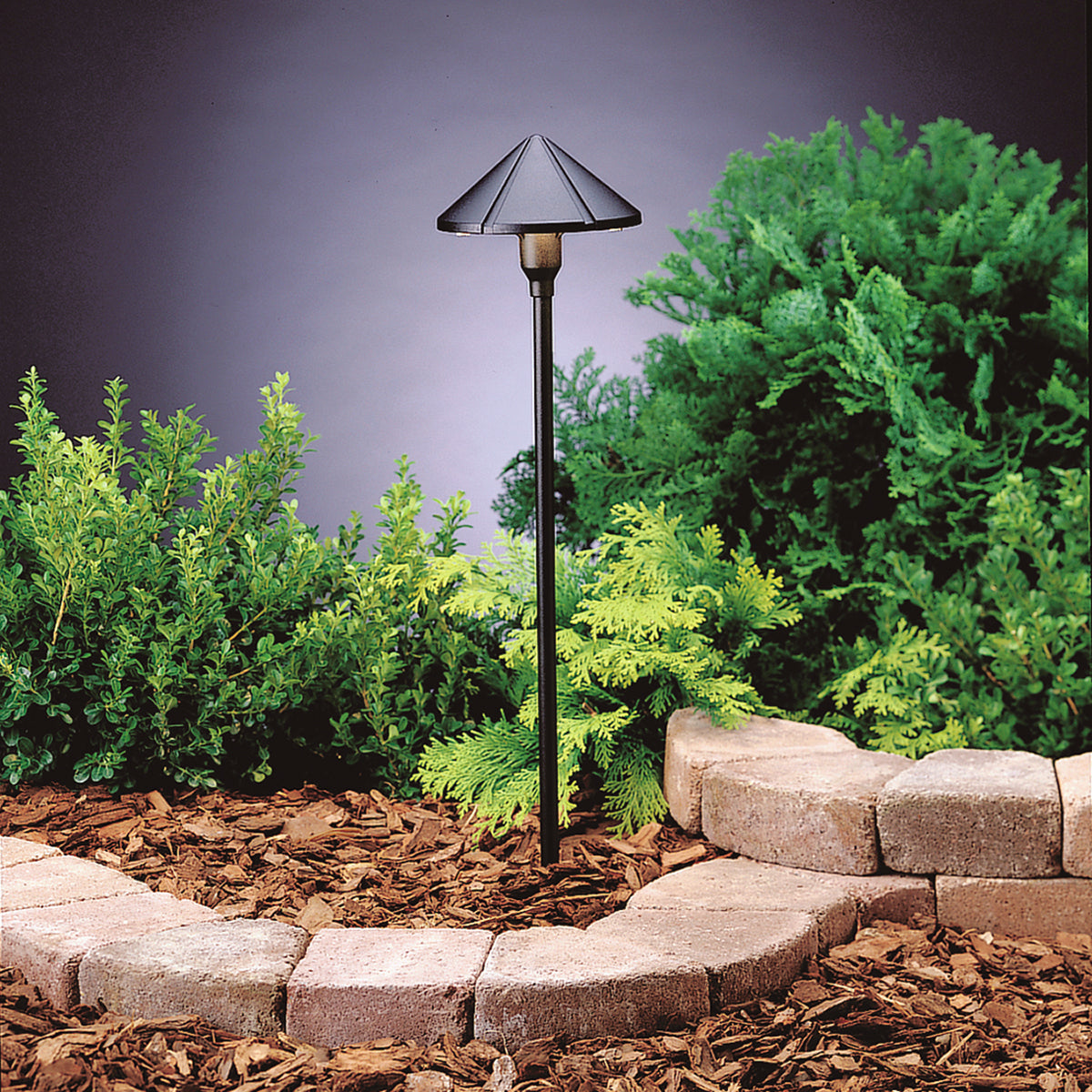 LED Path Light in Textured Black