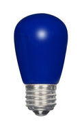 (4-Pack) Satco S9172 1.4W LED S14 Sign Bulb, E26 Base, Ceramic Blue