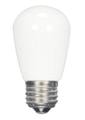 (4-Pack) Satco S9175 1.4W LED S14 Sign Bulb, E26 Base, 2700K, 45 Lumens, Coated White