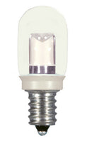 (4-Pack) Satco S9177 0.8W LED T6 Tubular Bulb, E12 Base, 2700K, 20 Lumens, Clear