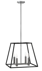 Fulton LED Pendant in Aged Zinc