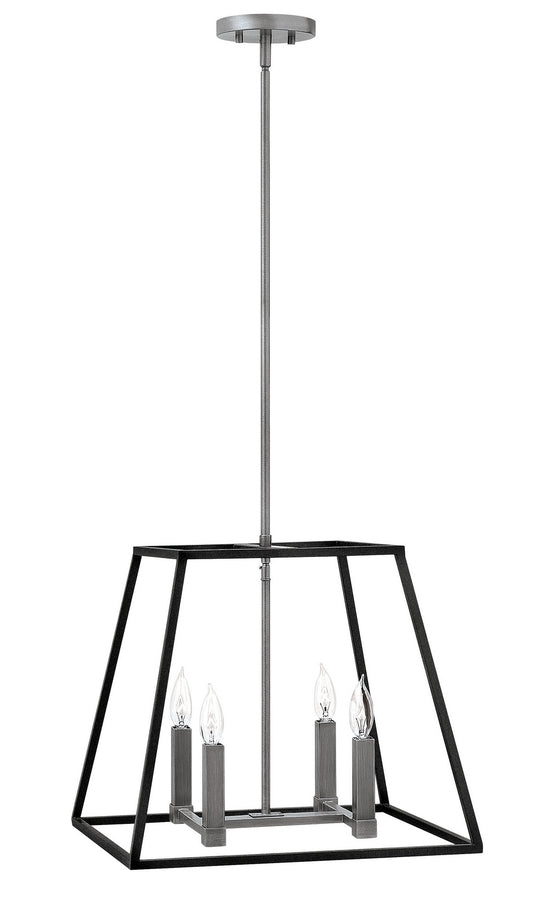 Fulton LED Pendant in Aged Zinc