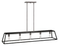 Fulton LED Chandelier in Aged Zinc