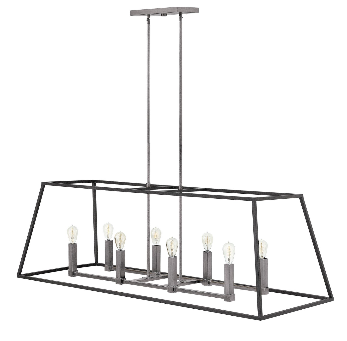 Fulton LED Pendant in Aged Zinc