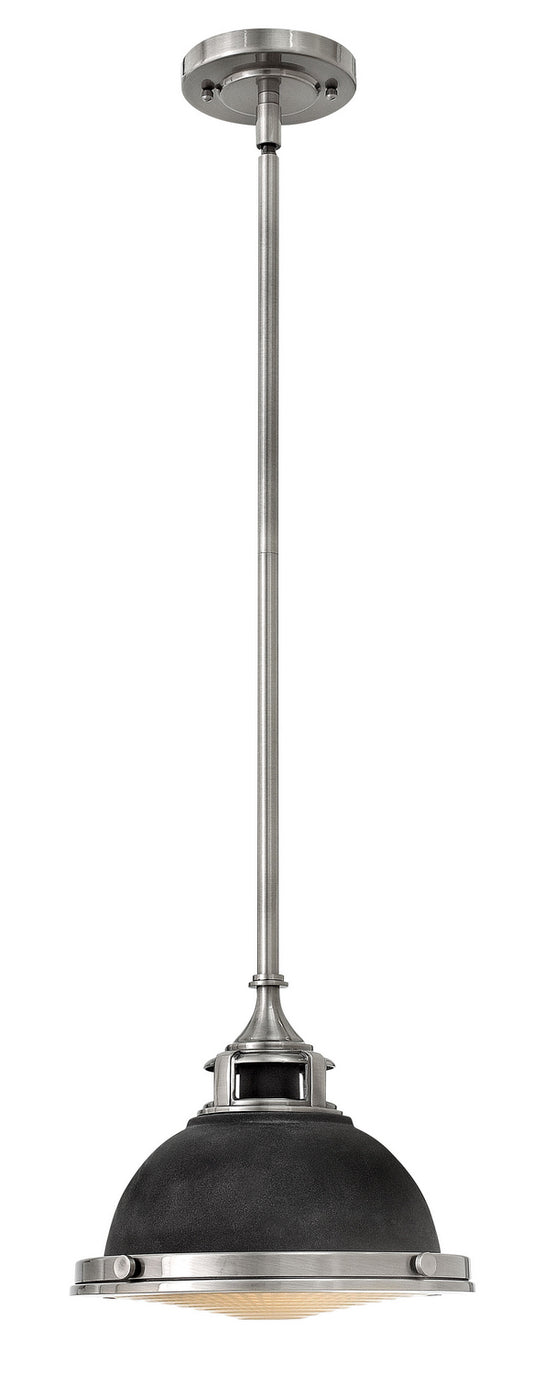 Amelia LED Pendant in Aged Zinc