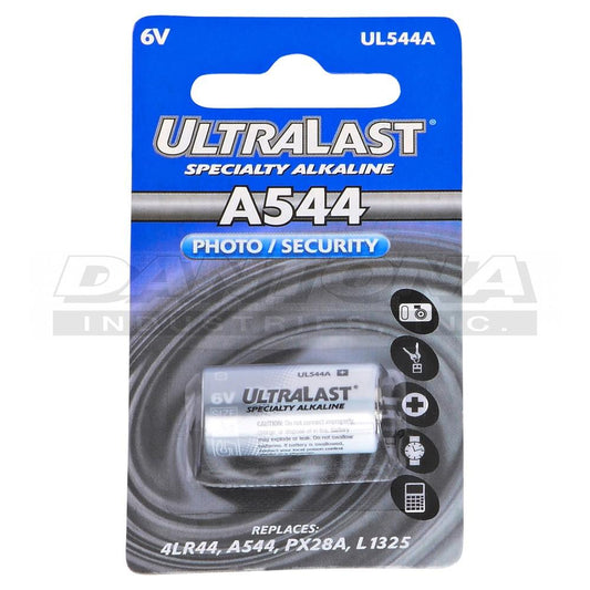 Ultralast 6V 100mAh Replace A544, PX28A, and 4LR44