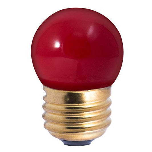 7.5W S11 CERAMIC RED E26 130V