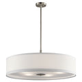 Five Light Pendant in Brushed Nickel