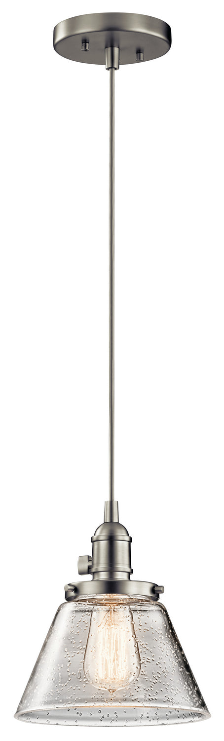 Avery One Light Mini Pendant in Brushed Nickel