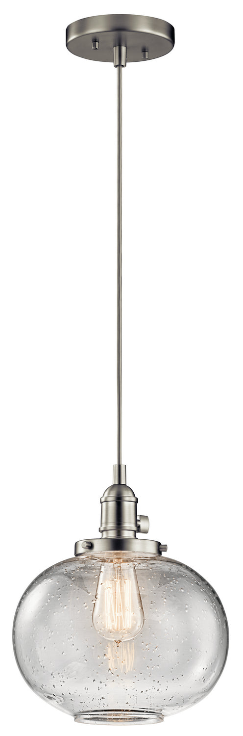 Avery One Light Mini Pendant in Brushed Nickel