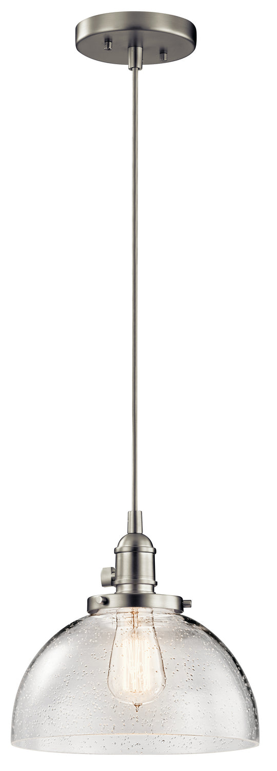 Avery One Light Mini Pendant in Brushed Nickel