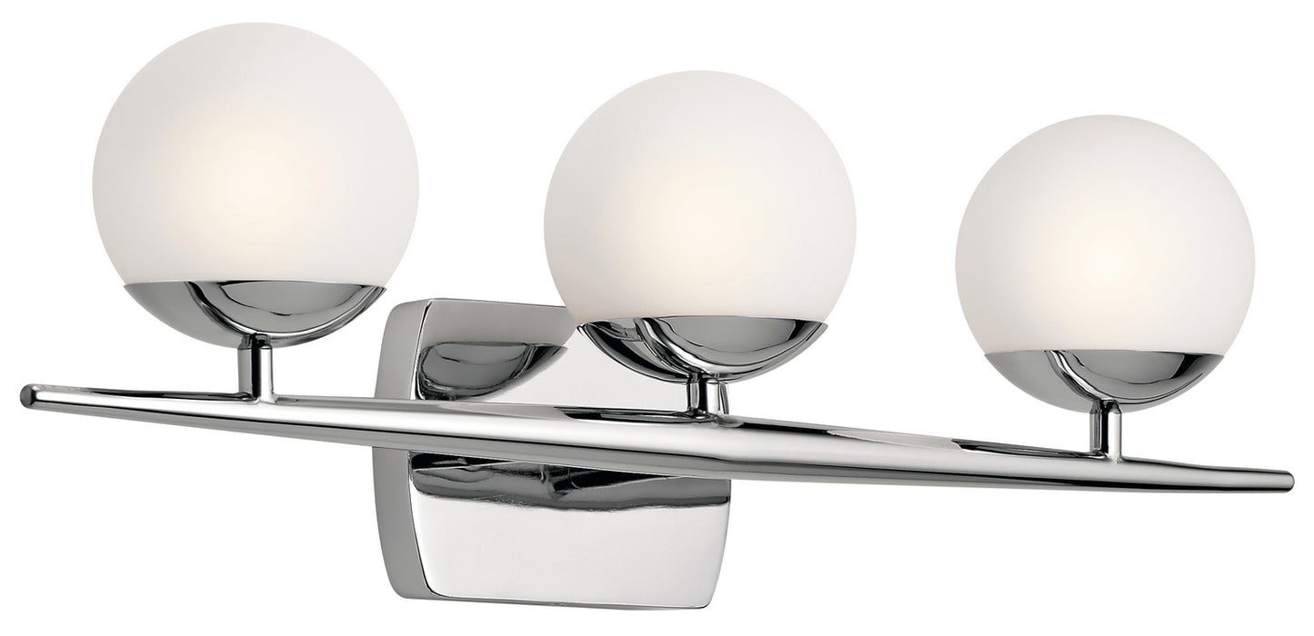 Jasper Three Light Bath in Chrome