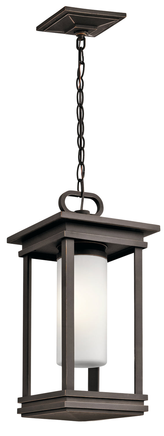 South Hope One Light Outdoor Pendant in Rubbed Bronze