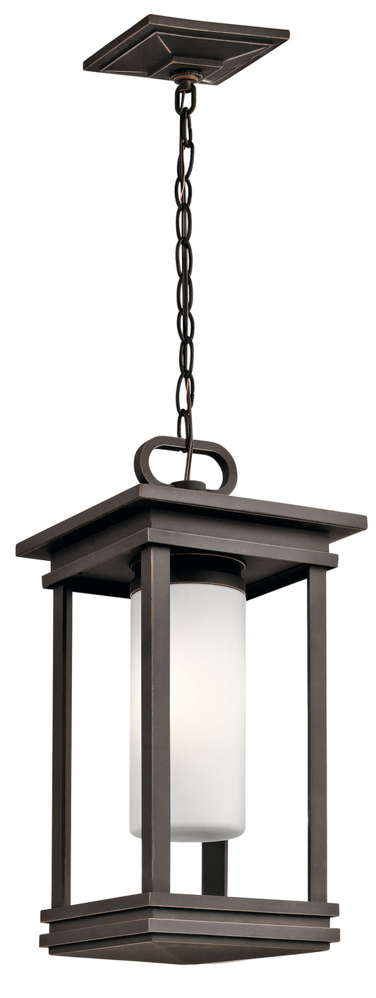 South Hope One Light Outdoor Pendant in Rubbed Bronze