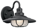 Harvest Ridge One Light Outdoor Wall Mount in Textured Black