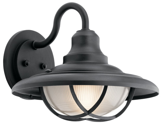 Harvest Ridge One Light Outdoor Wall Mount in Textured Black