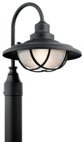 Harvest Ridge One Light Outdoor Post Mount in Textured Black