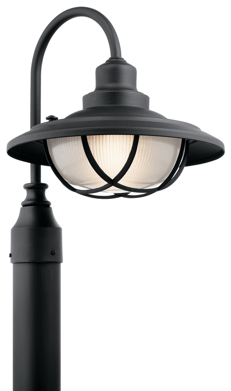 Harvest Ridge One Light Outdoor Post Mount in Textured Black
