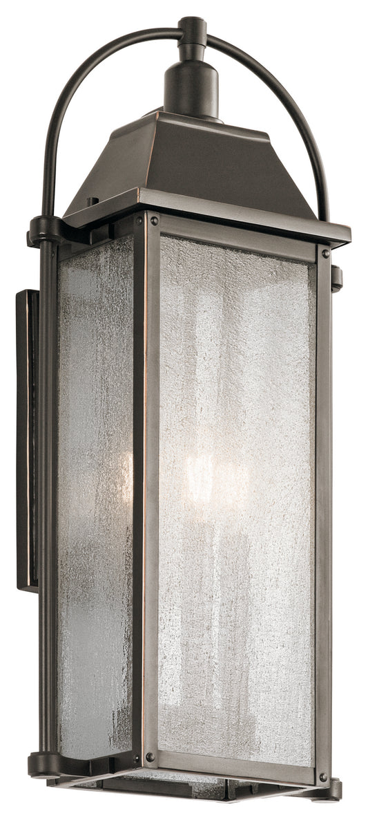 Harbor Row Three Light Outdoor Wall Mount in Olde Bronze