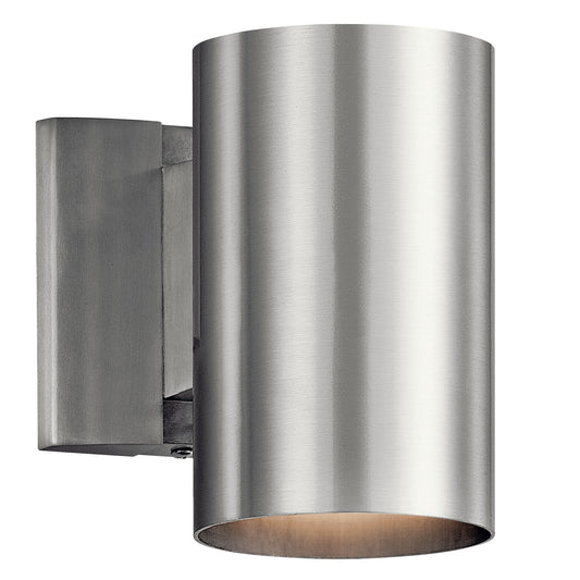 One Light Outdoor Wall Mount in Brushed Aluminum