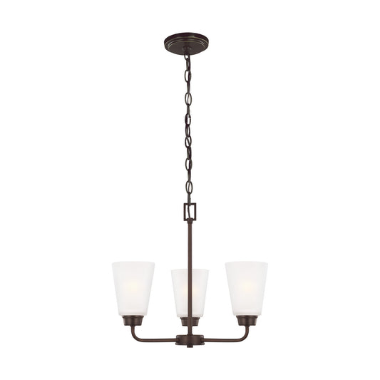 Kerrville Three Light Chandelier in Bronze