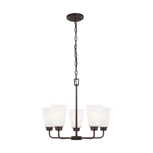 Kerrville Five Light Chandelier in Bronze