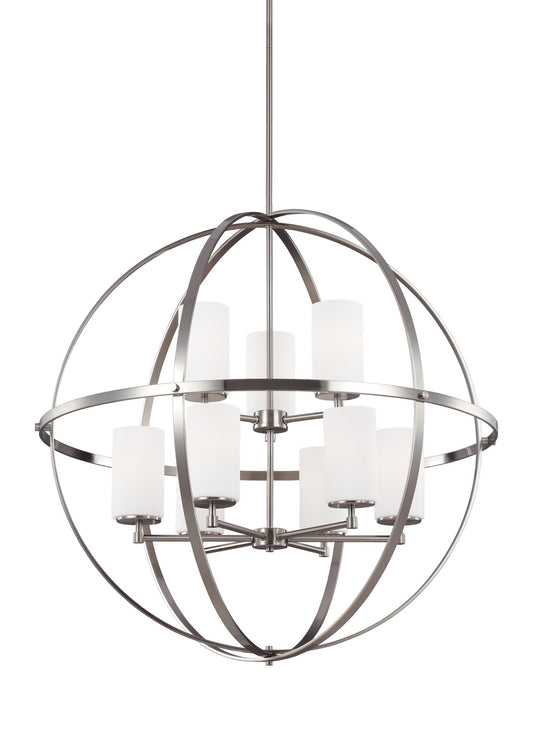 Generation Lighting - 3124609-962 - Nine Light Chandelier - Alturas - Brushed Nickel