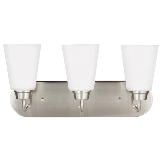 Generation Lighting - 4415203-962 - Three Light Wall / Bath - Kerrville - Brushed Nickel