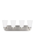 Generation Lighting - 4415204-962 - Four Light Wall / Bath - Kerrville - Brushed Nickel