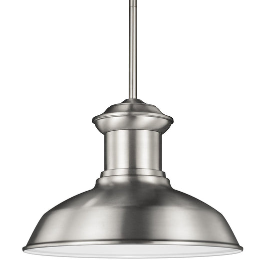 Fredricksburg One Light Outdoor Pendant in Satin Aluminum