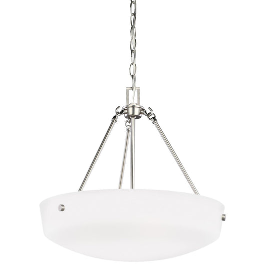 Kerrville Three Light Pendant in Brushed Nickel