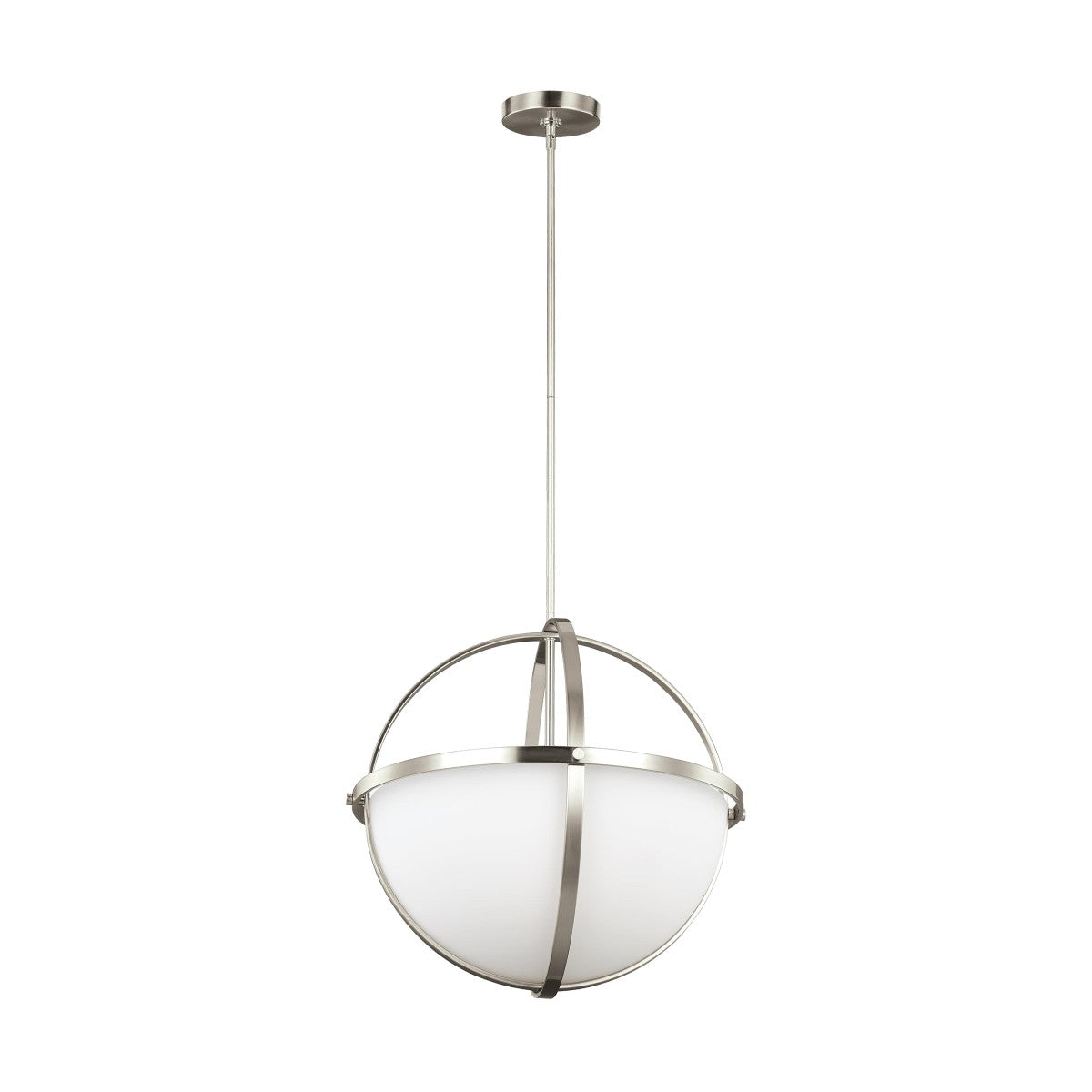 Generation Lighting - 6624603-962 - Three Light Pendant - Alturas - Brushed Nickel