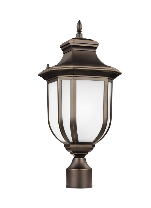 Childress One Light Outdoor Post Lantern in Antique Bronze
