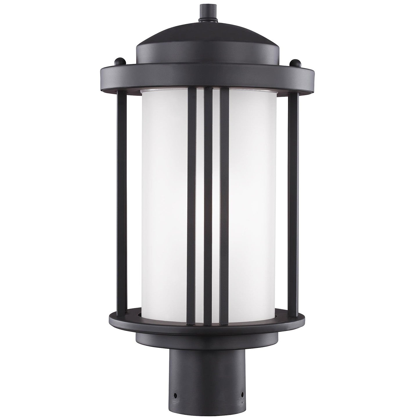 Crowell One Light Outdoor Post Lantern in Black