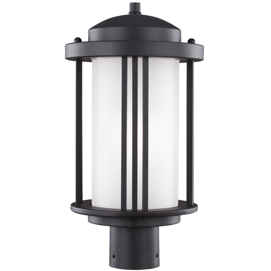 Crowell One Light Outdoor Post Lantern in Black