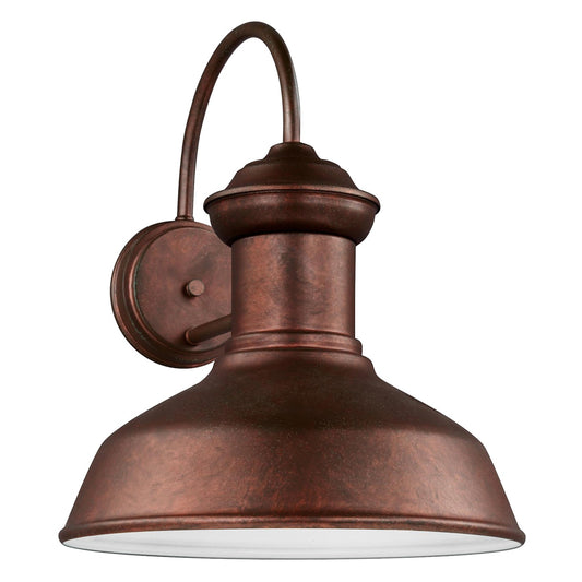 Fredricksburg One Light Outdoor Wall Lantern in Weathered Copper