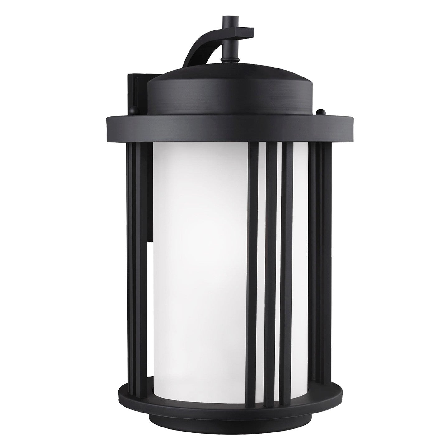 Crowell One Light Outdoor Wall Lantern in Black